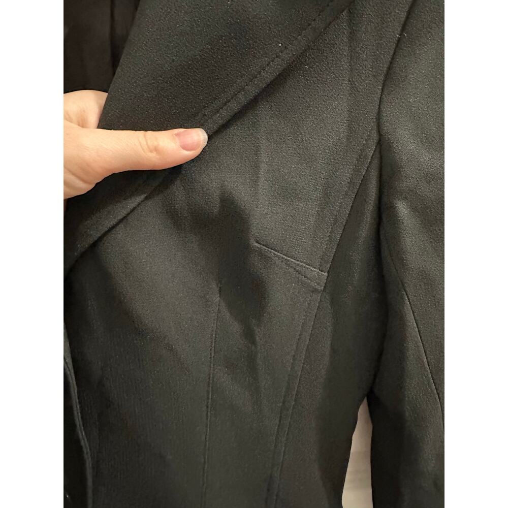 VINTAGE Laundry by Shelli Segal Long Black Blazer Womens Suit Jacket EUC ! - Picture 4 of 9